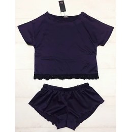 Женский комплект футболка и шорты 041\1 фиолет