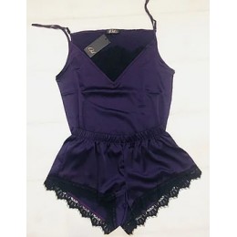 Женское белье для дома и сна майка и шорты 039 фиолетовый